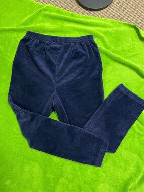 Appleseed's Dark Blue Corduroy Elastic-Waist Pants